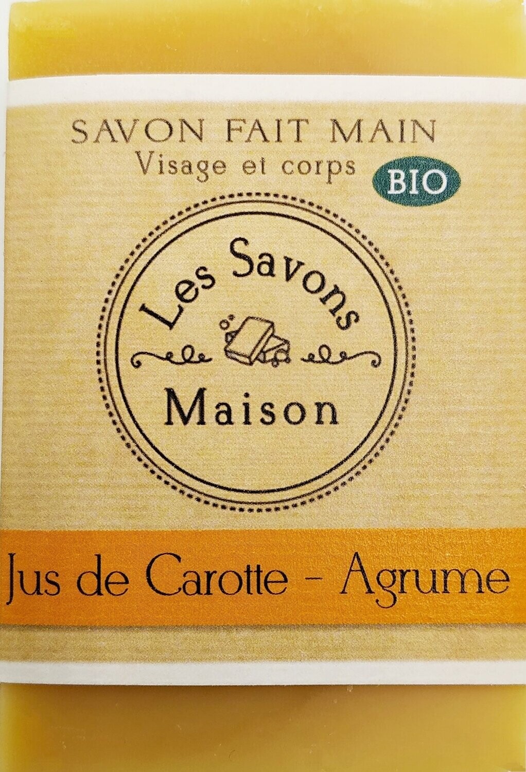 Savon bio Jus de Carotte-Agrume 100g