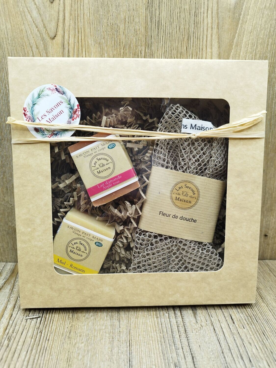 Coffret savons 50g et fleur de douche