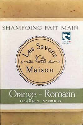 Shampoing cheveux normaux Orange-Romarin 100g