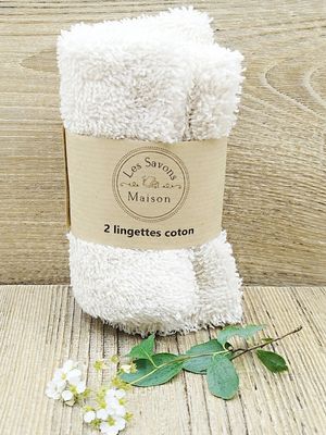 Lot 2 grandes lingettes zéro déchet