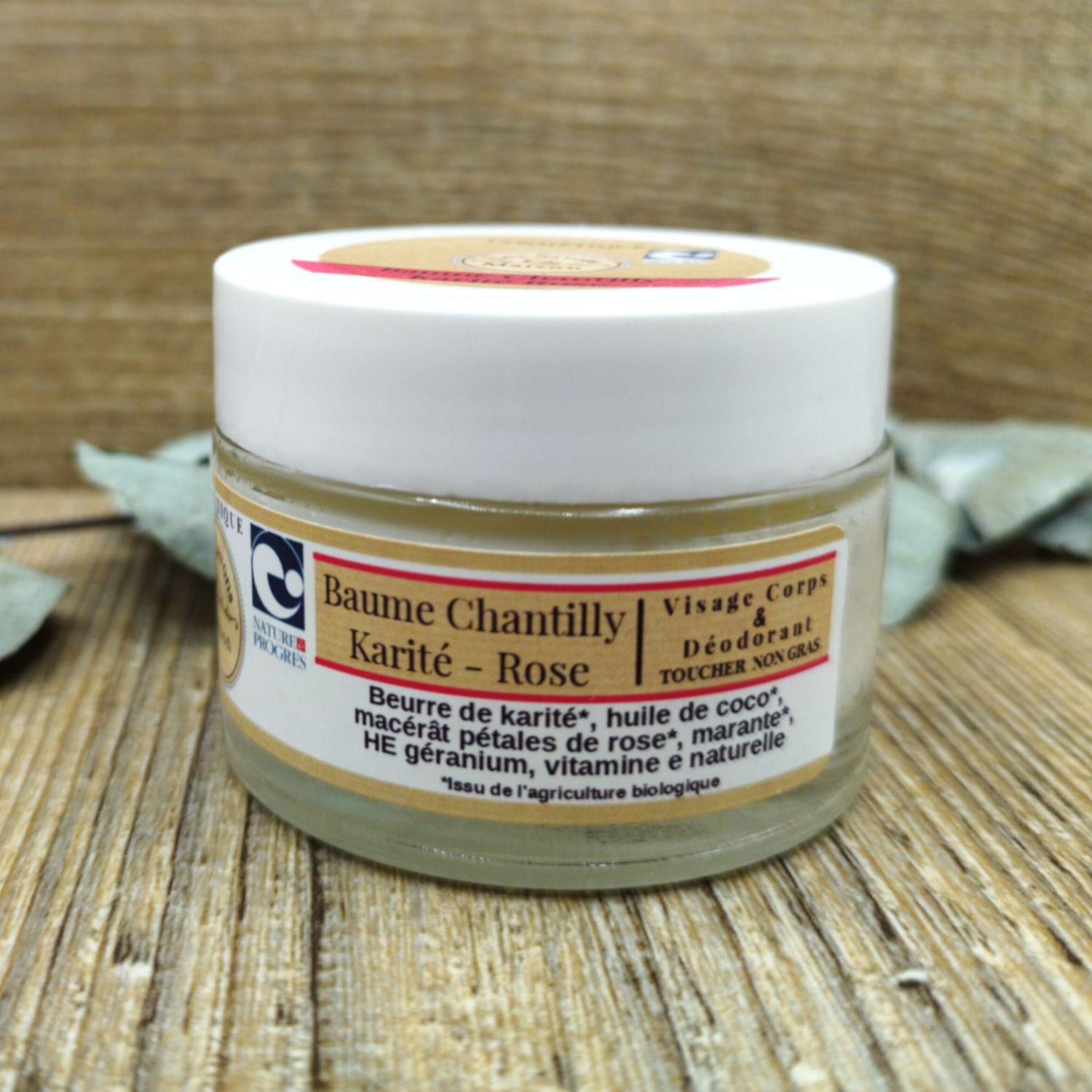 Baume chantilly  karité rose 50ml  Peau nourrie, douce & parfumée