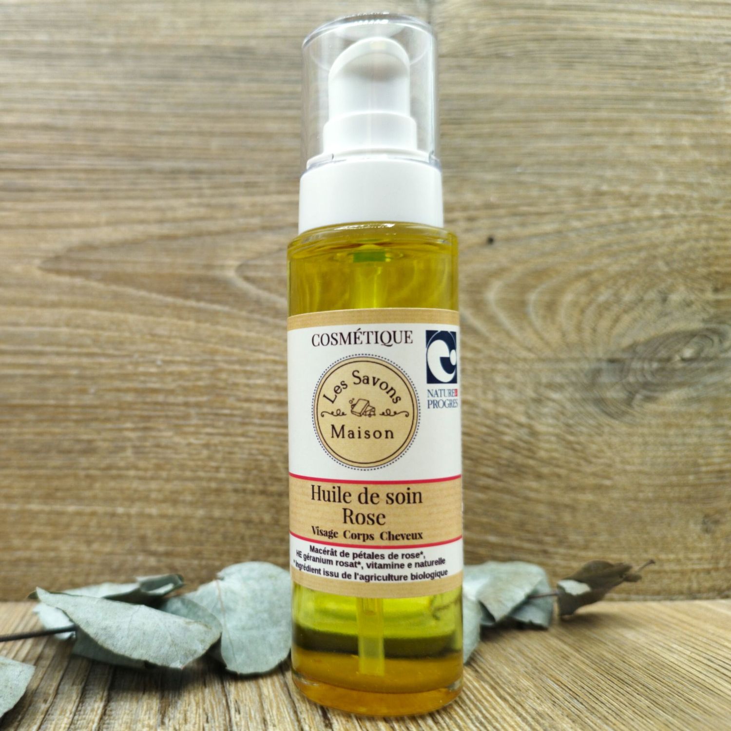 Huile de soin rose 50ml Peau douce & teint lumineux