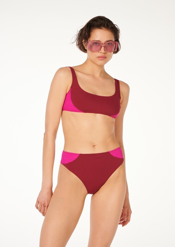COSMIC Two-Tone High-Waisted Bikini COSMIC Two-Tone High-Waisted Bikini