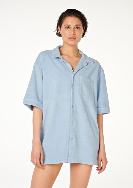 LAYBACK Oversized Cotton-Terry Shirt LAYBACK Oversized Cotton-Terry Shirt