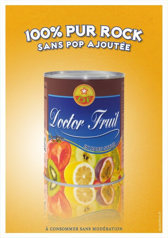 Affiche Doctor Fruit 100% Pur Rock - 44x64 cm