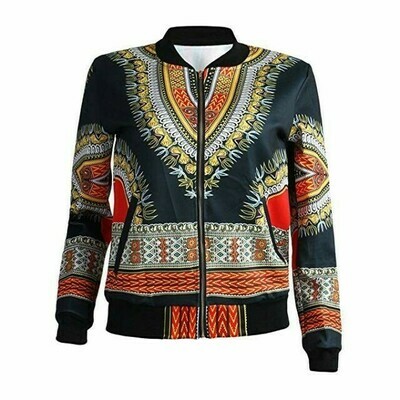 Ankara Bomber Jacket for women
