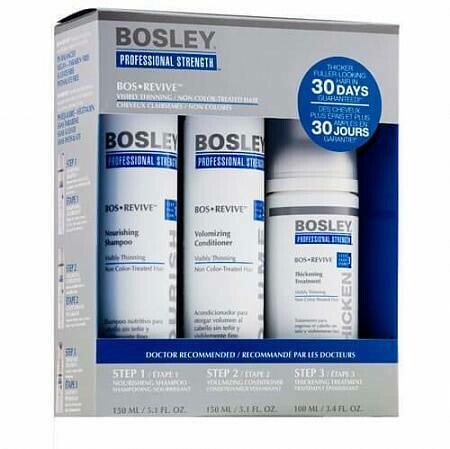 Система Bosley Bos REVIVE разработана специально для тонких НЕокрашенных волос.
