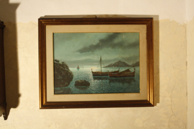 Quadro &quot;Vintage&quot; dipinto a mano su tela.