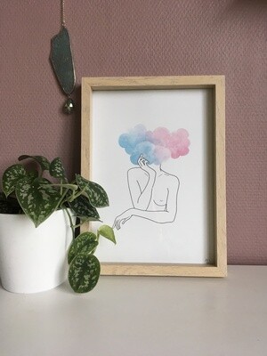 ‘Cloudy Girl’
Blue/pink