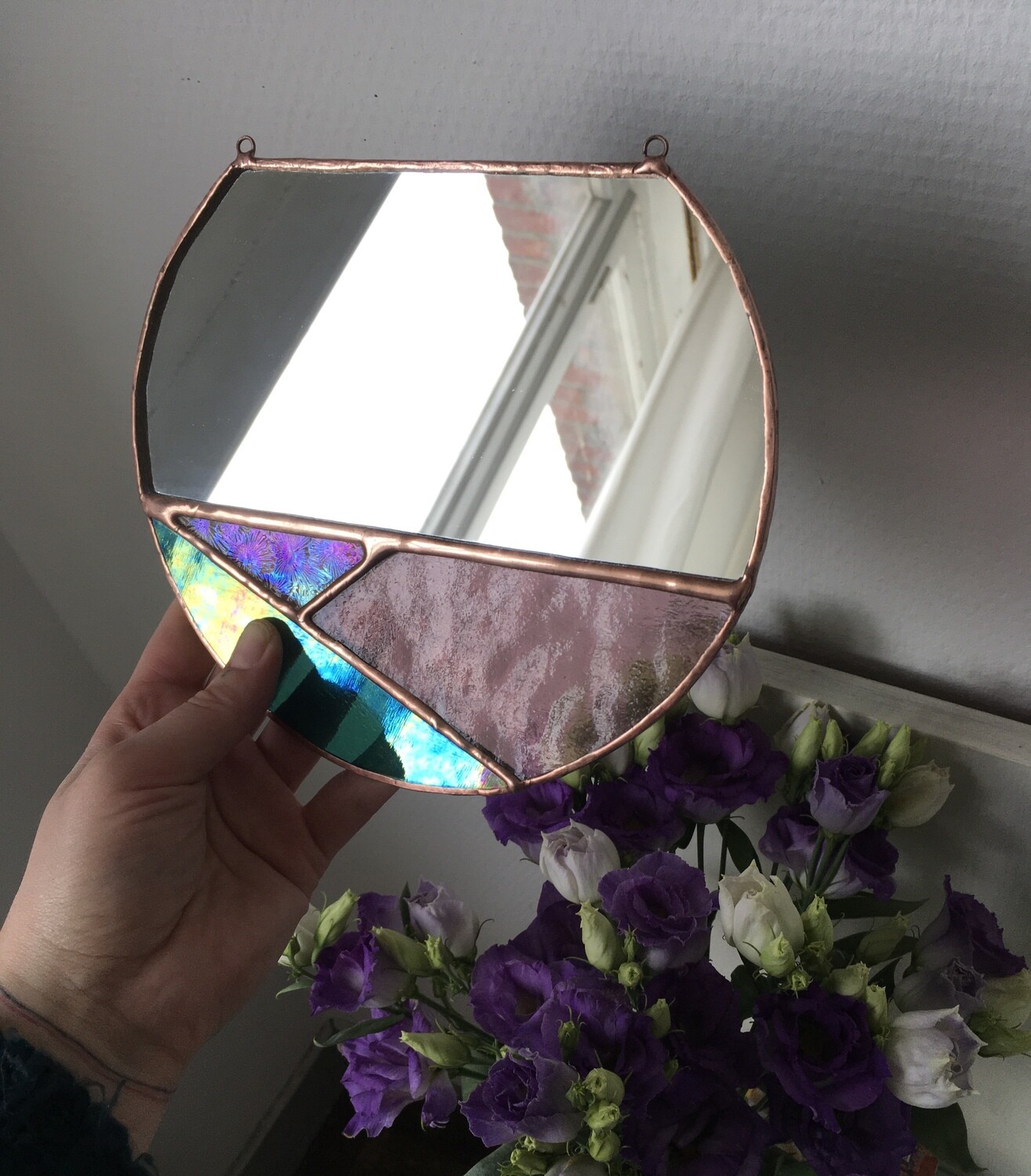 ‘Minimalistic mirror’
Pink - green