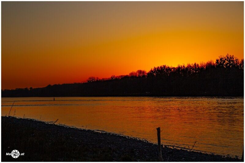 Donau Sonnenuntergang