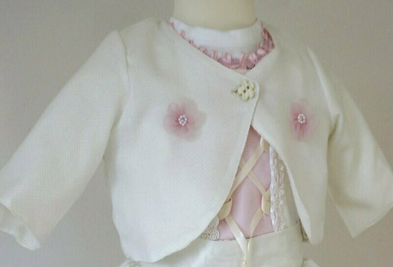 Taufjacke "Candy Rose"