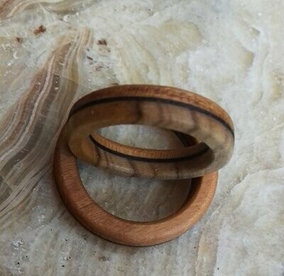 Alianzas anillos de madera especiales