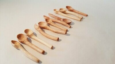 cuchara de madera de palo artesanal
