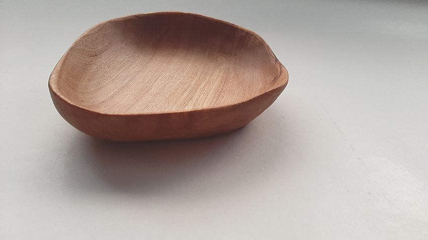 Plato cuenco de madera de abedul Pequeño