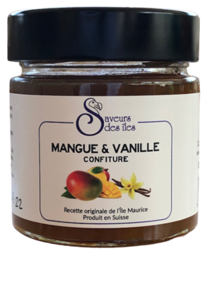Confiture maison à la mangue & vanille - pot de 200 gr