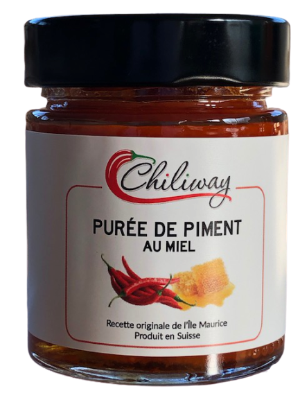 Purée de piment au miel - pot de 140 gr