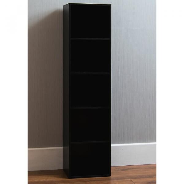 Books and accessories unit with shelves - Black