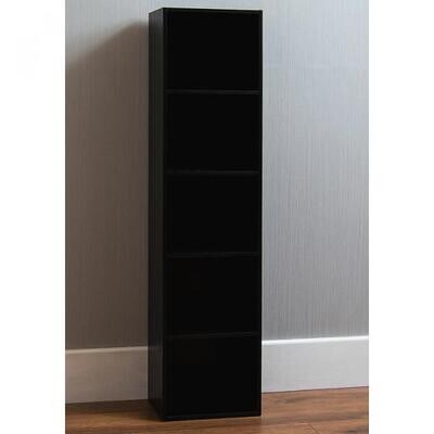 Books and accessories unit with shelves - Black