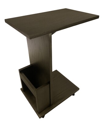 Movable Side table Brown on wheels Movable Side table Brown on wheels