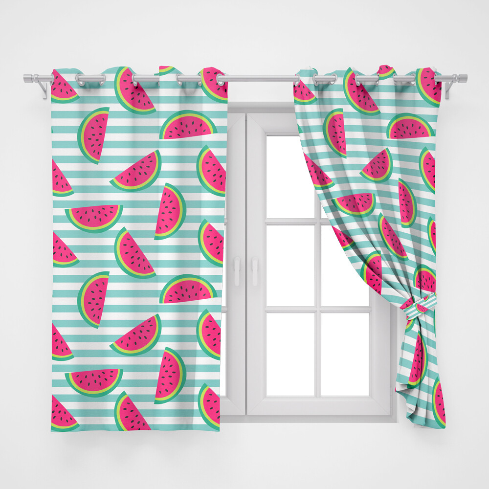 Home2go Watermelon Single Curtain - 145*260 cm