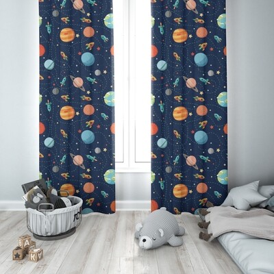 Home2go kids Space Single Curtain - 145*260 cm