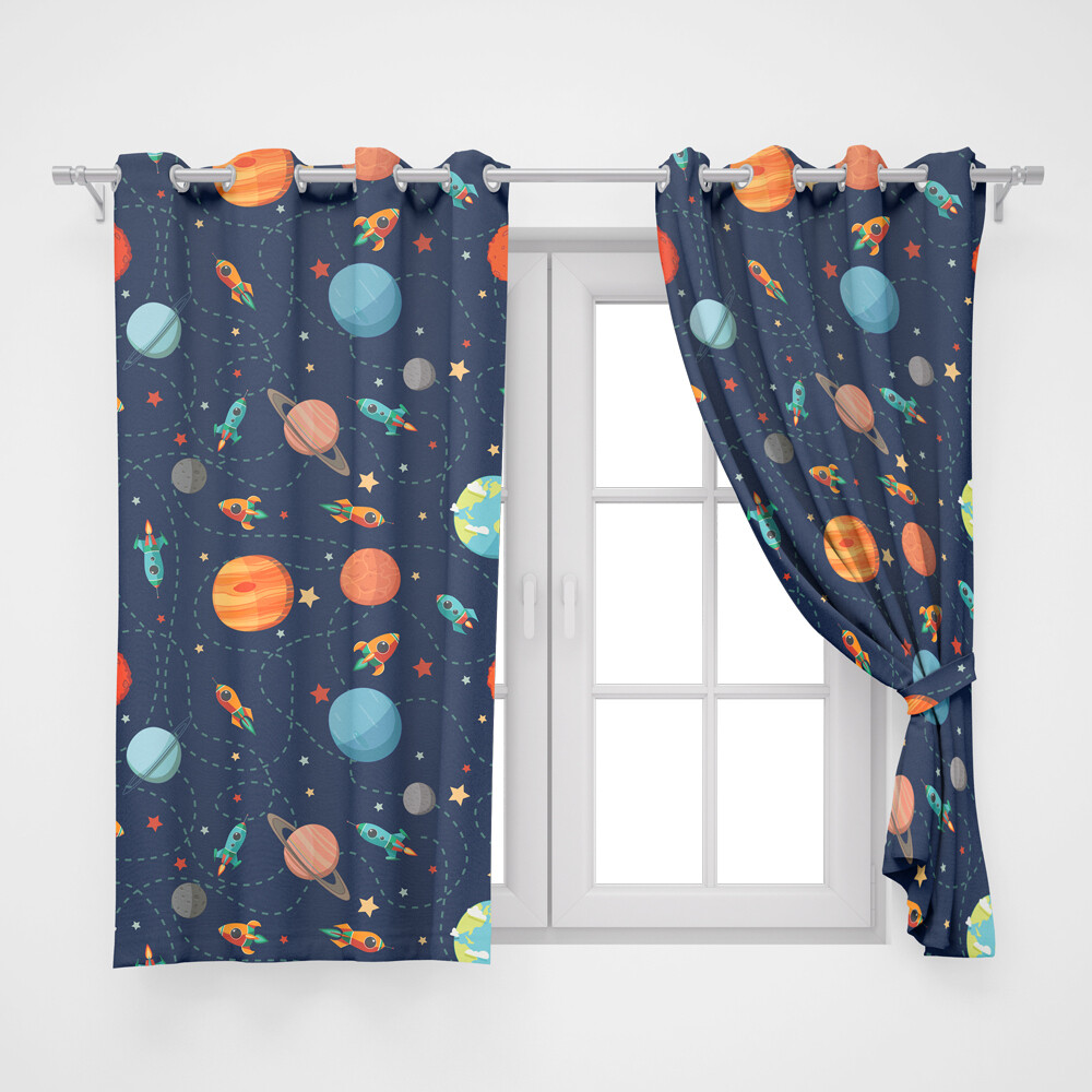 Home2go kids Space Single Curtain - 145*260 cm