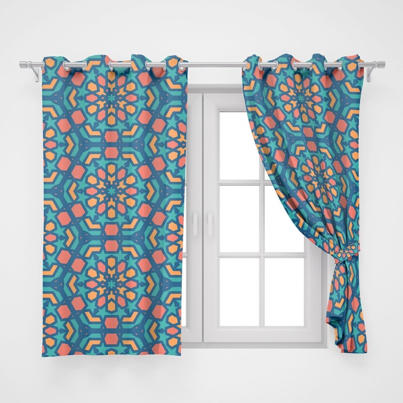 Home2go Ramadan Double Curtain - 290*260 cm