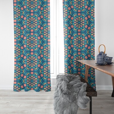 Home2go Ramadan Double Curtain - 290*260 cm