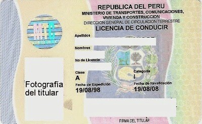 Permis de Conduire Pérou