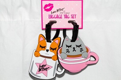 Dog & Cat Designer Luggage Tag Set Dog & Cat Designer Luggage Tag Set
