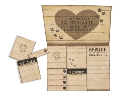 Sticky Notes Set - Paw Prints on My Heart Sticky Notes Set - Paw Prints on My Heart