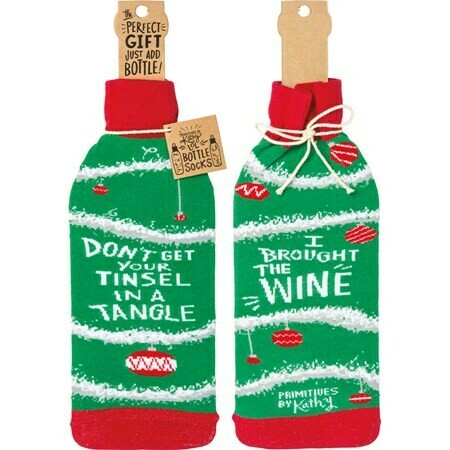 Christmas Reversible Wine Bottle Sock