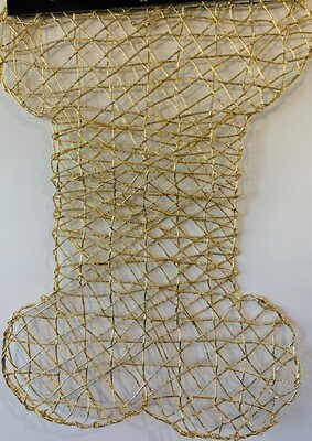 Decorative Metallic Gold 'Bone-Shaped' Mat Decorative Metallic Gold 'Bone-Shaped' Mat
