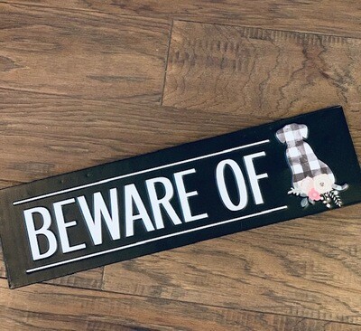 'Beware of Dog' Decorative Metal Sign 'Beware of Dog' Decorative Metal Sign