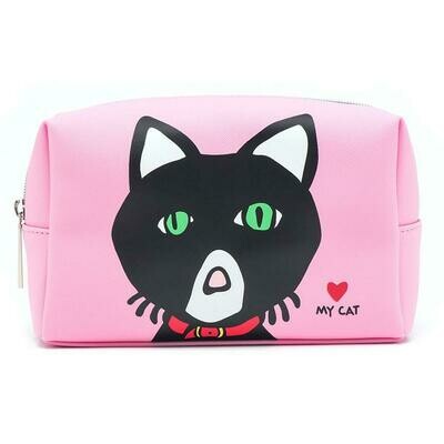 Marc Tetro Cat Leather Cosmetic Case Marc Tetro Cat Leather Cosmetic Case