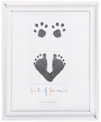 First Prints Puppy and Baby Frame
