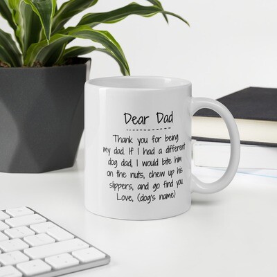 Personalized Dog Dad Mug: 'Come Find You...'