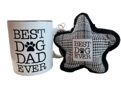 Mug and Dog Toy Set: 'Best Dog Dad Ever' Mug and Dog Toy Set: 'Best Dog Dad Ever'