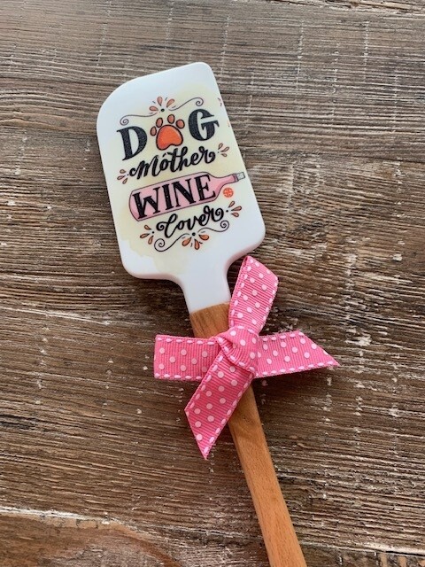 Simply Southern Non-Stick Spatula: 'Dog Mother, Wine Lover'