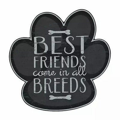Wood Wall Art: 'Best Friends in All Breeds' Wood Wall Art: 'Best Friends in All Breeds'