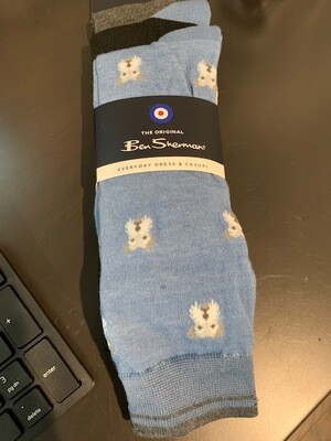 Set of 3 Men's Designer Socks - Dogs Print Set of 3 Men's Designer Socks - Dogs Print