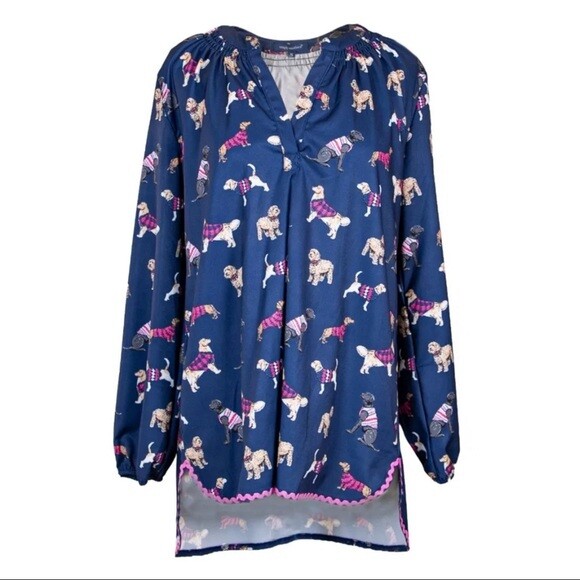 Simply Southern Tunic Top - Dogs Print