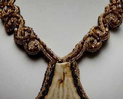 Geometric Decadence Embroidered Collar