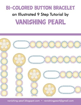 Bi-Colored Button Bracelet Tutorial