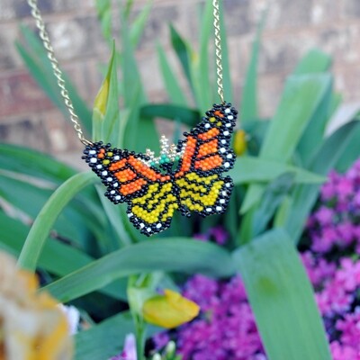 Monarch Butterfly Necklace