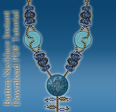 Button Necklace Tutorial: PDF Instant Download