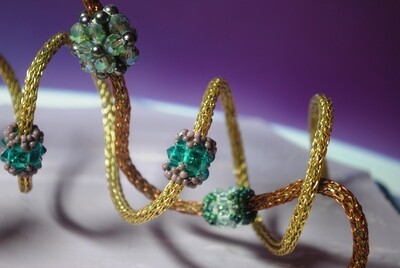 Beaded Roller Coaster Desk Toy Plaque