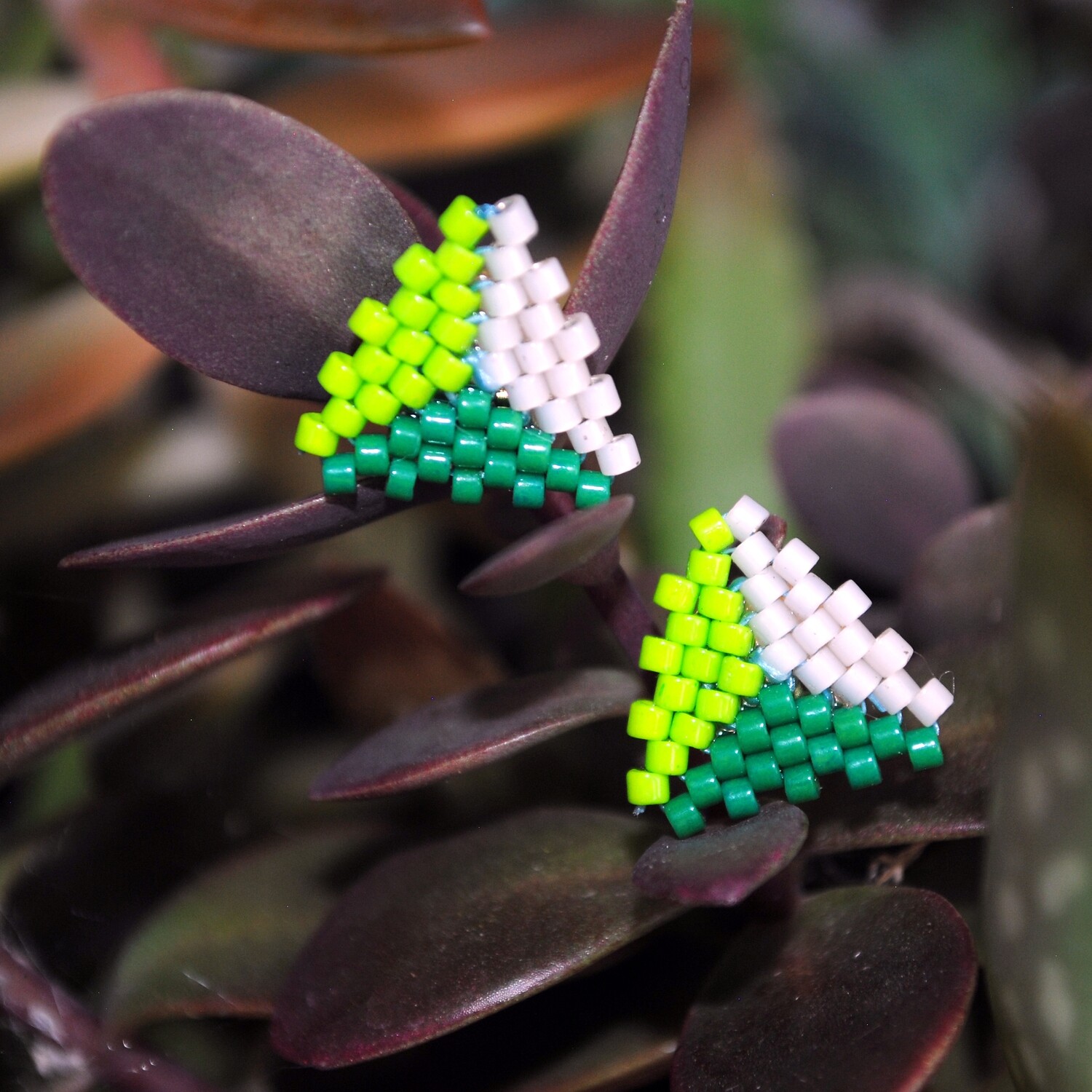 Triple Triangle Stud Earrings