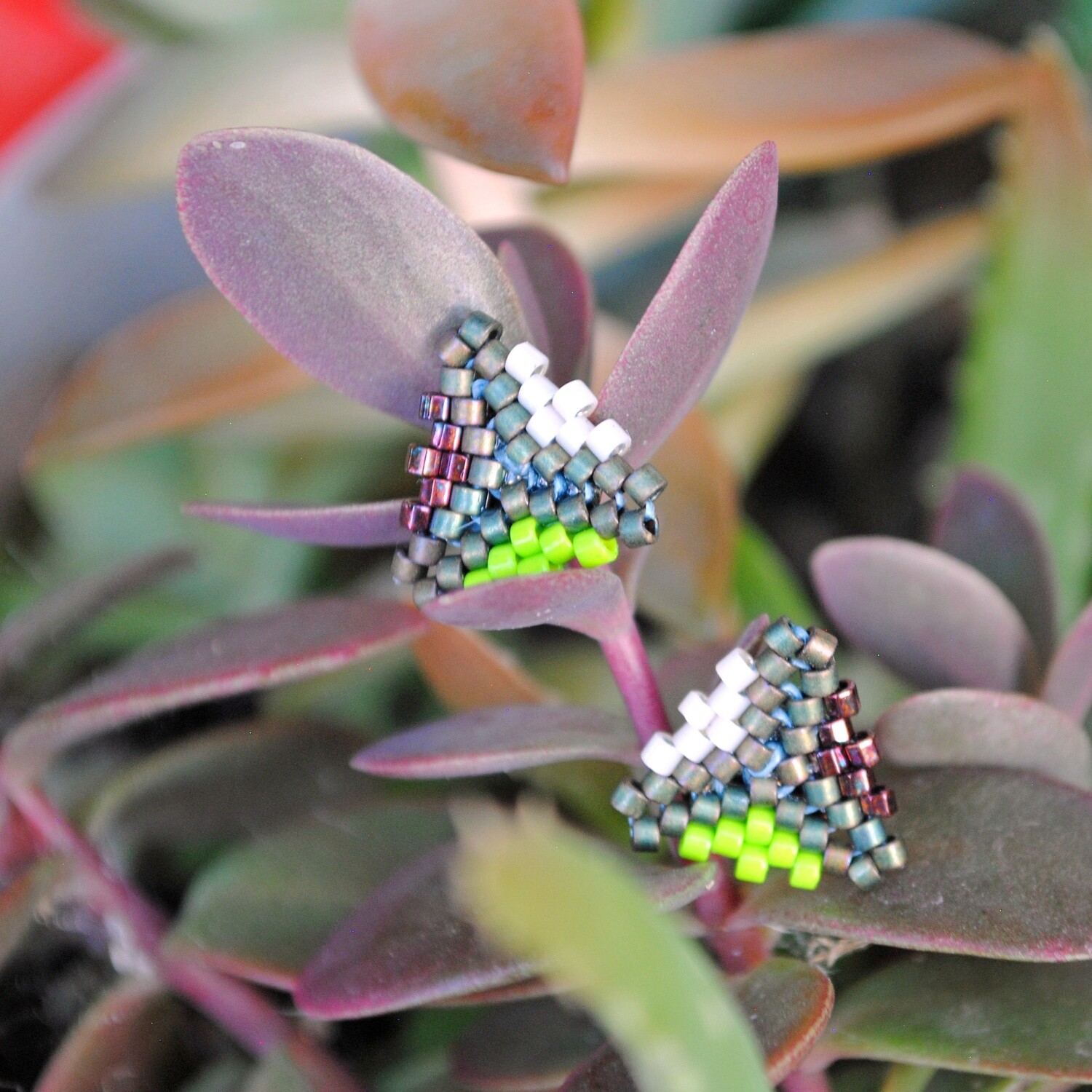 Tri-Split Stud Earrings